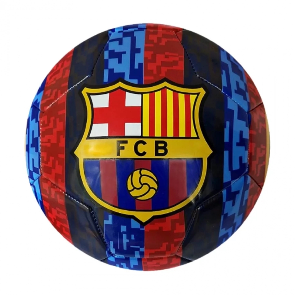 Barcelona labda színes csíkos 5-ös demo