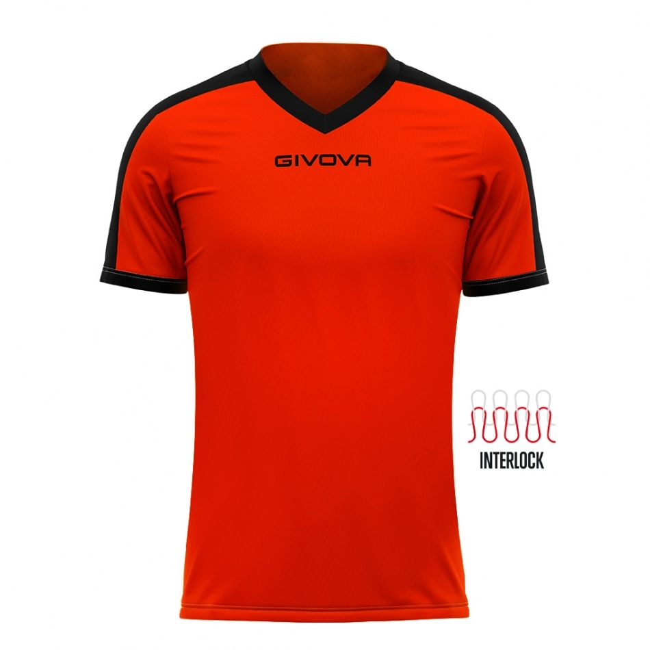 Givova Kit Revolution mez felső narancs-fekete 0110 demo