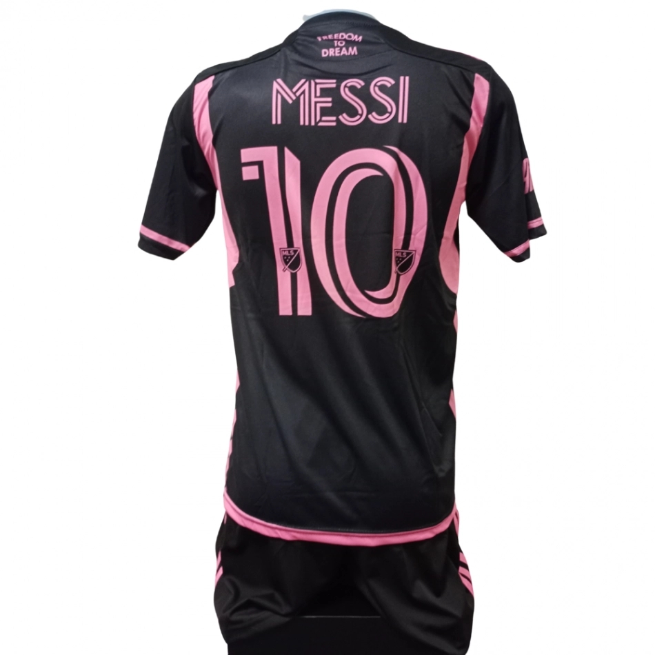 Focimez nadrággal Replika Inter Miami Messi fekete-rózsaszín demo