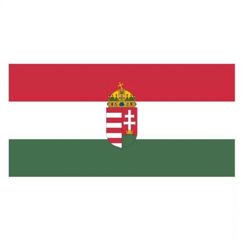 Magyarország Zászló címeres 90X160 demo