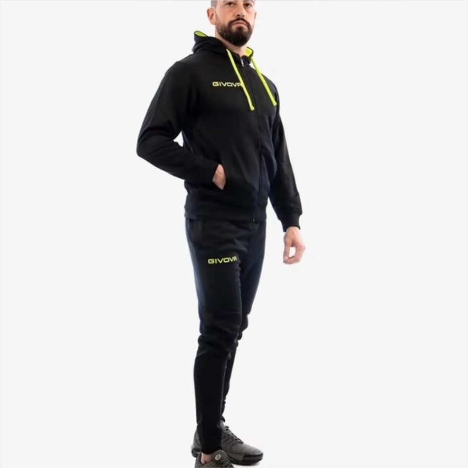 Givova Tuta King melegítő szett fekete-sárga fluo 1019 demo