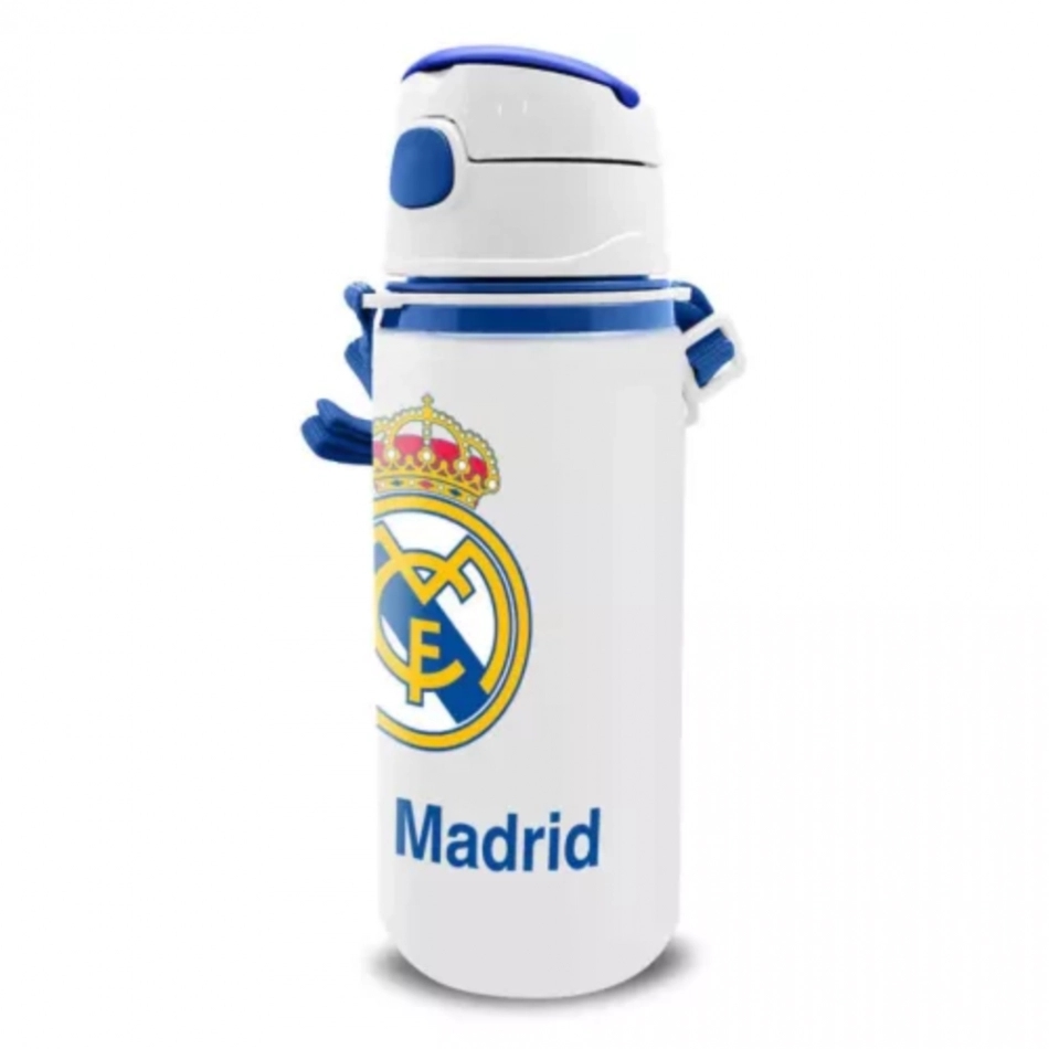 Real Madrid kulacs alumínium fehér szívószállal demo