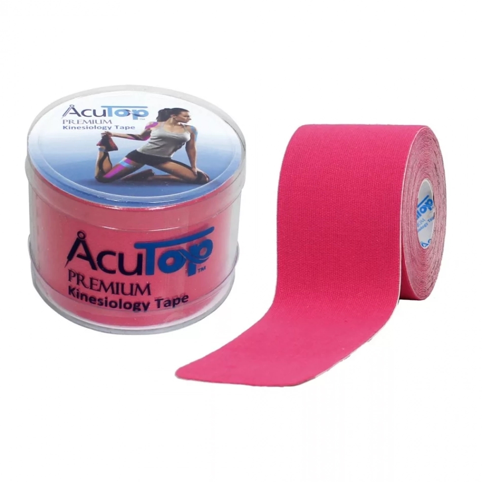 Acutop Premium Kineziológiai tapasz 5cmx5m rózsaszín demo
