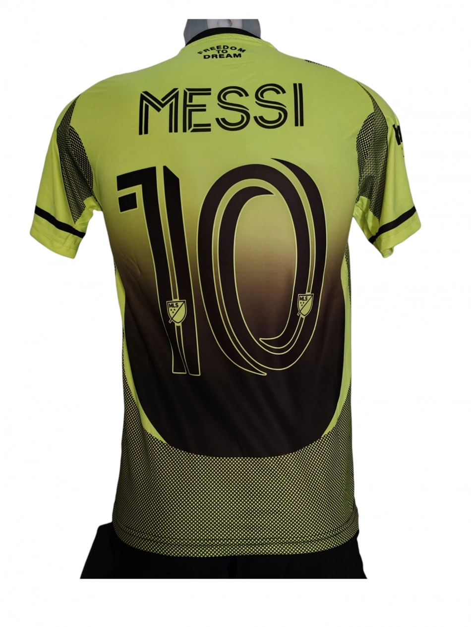Focimez nadrággal Replika Inter Miami Messi fluo sárga-fekete demo