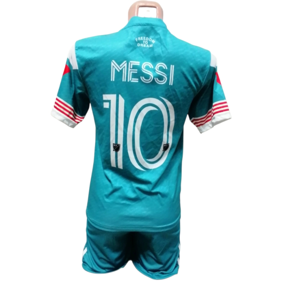 Focimez nadrággal Replika Inter Miami Messi türkiz demo